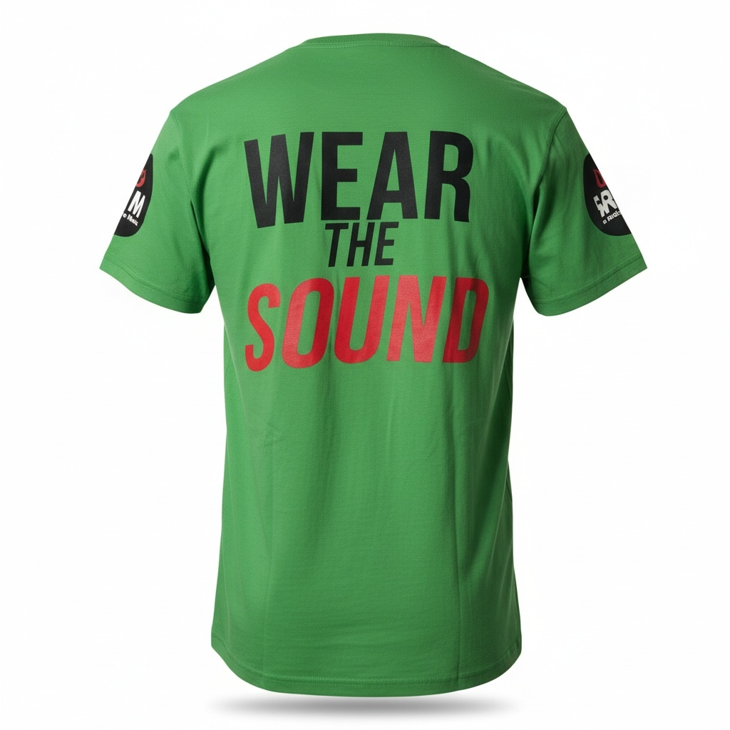 Lime green "Wear the Sound" T-Shirt