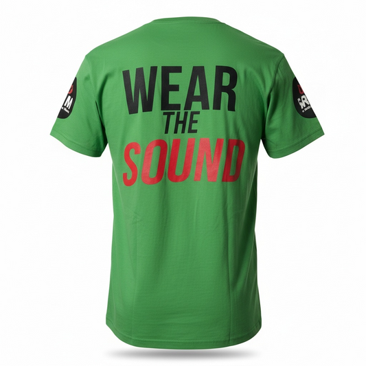Lime green "Wear the Sound" T-Shirt